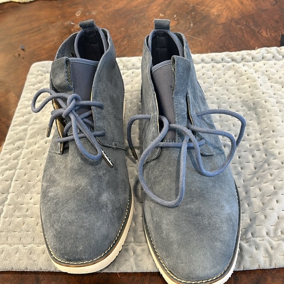 Blue Suede Extremely Comfy Hush Puppies Walking Shoes-sz 8 - Picture 3 of 13